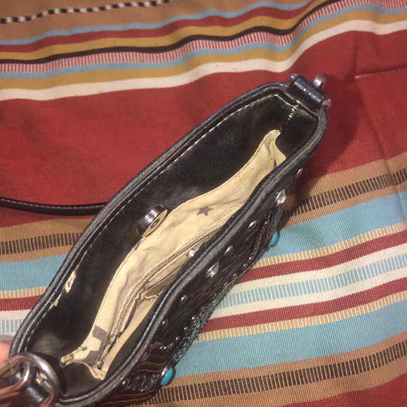 Small black leather purse - Picture 2 of 3